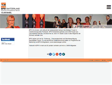 Tablet Screenshot of bpw-basel.ch
